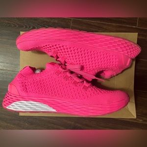 NOBULL Neon pink knit runners